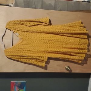 Mustard crochet dress size 3x
